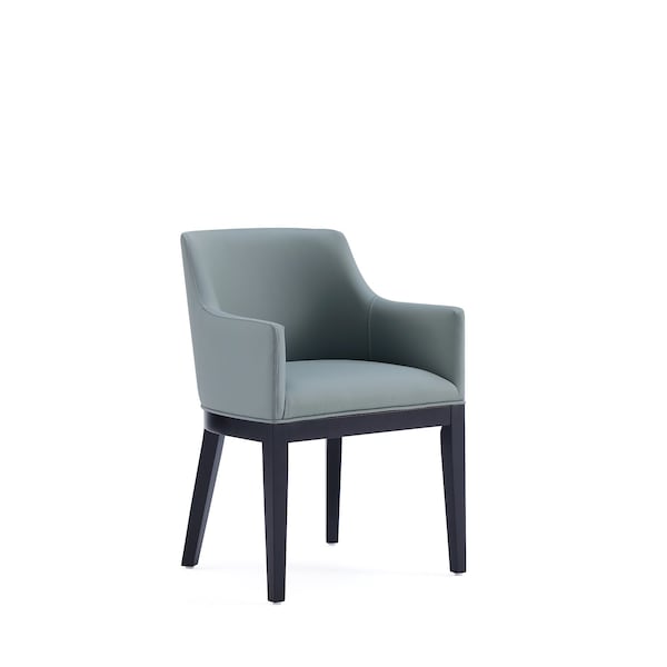 Manhattan Comfort Gansevoort Faux Leather Dining Armchair in Pewter DC051AR-PT - main